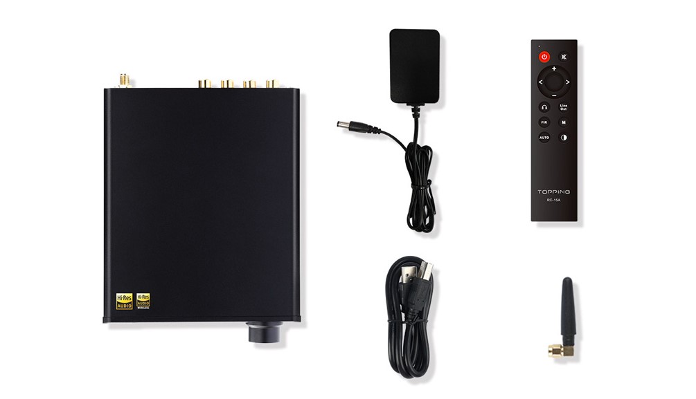 Przetwornik cyfrowo-analogowy ze wzmacniaczem słuchawkowym DAC USB, Bluetooth 5.0, aptX-HD
